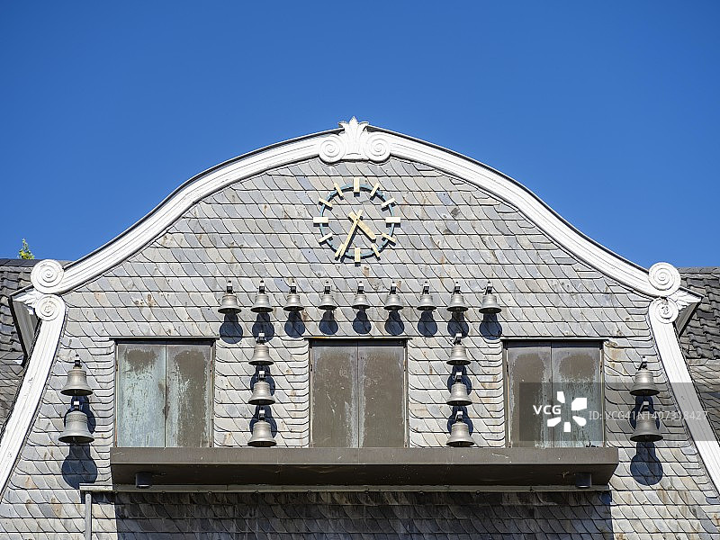 戈斯拉尔集市广场凯撒林豪斯钟琴图片素材