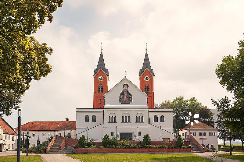 德国巴伐利亚州维尔斯比尔斯圣母朝圣教堂图片素材