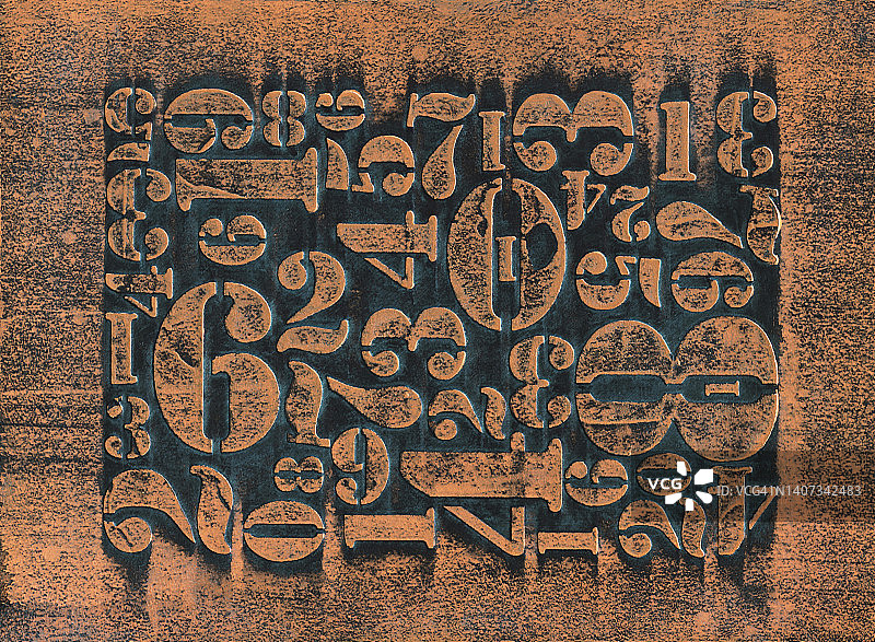 数字抽象背景图片素材