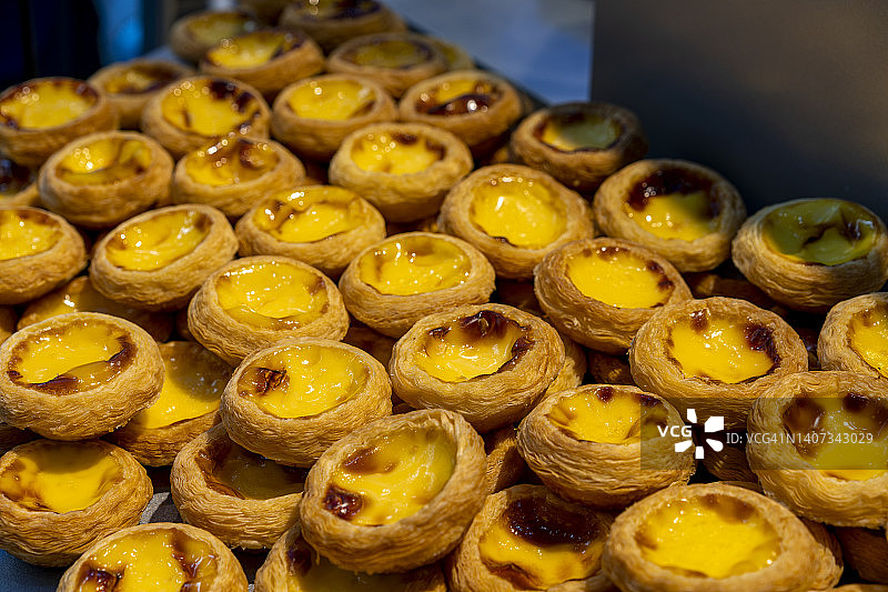 蛋挞特写图片素材