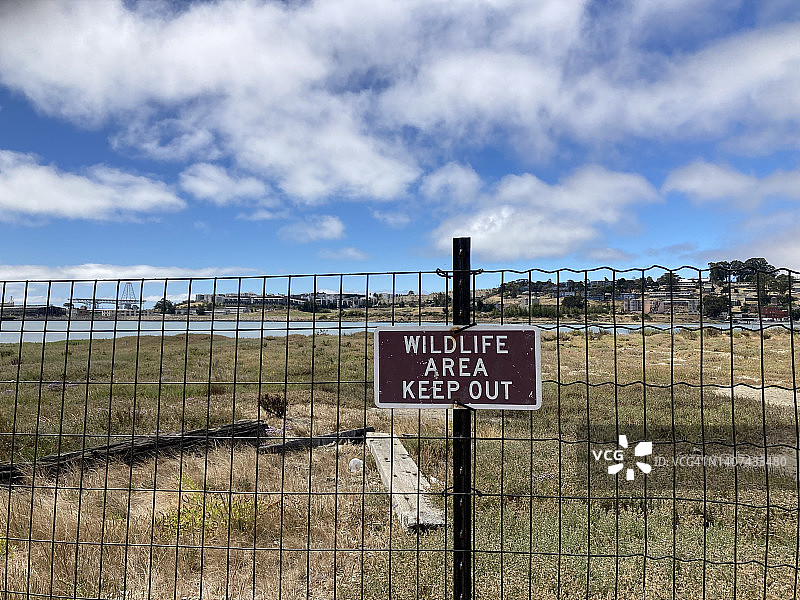 野生动物区域禁止入内标志图片素材