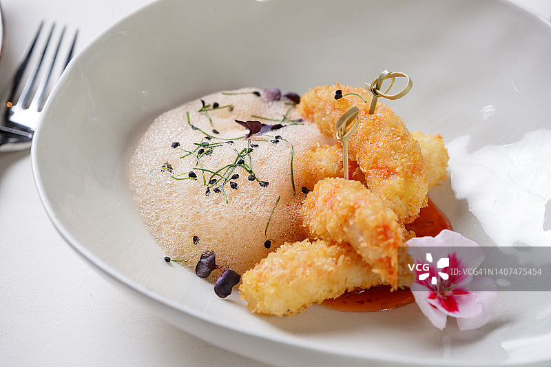 日式炸虾天妇罗图片素材