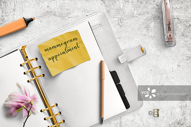 医护：乳房X光检查预约提醒图片素材