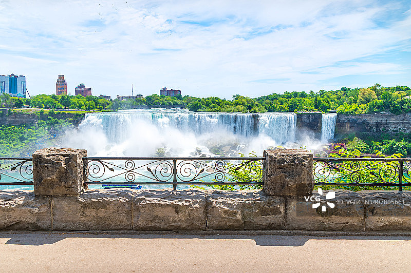 从加拿大一侧看尼亚加拉瀑布图片素材