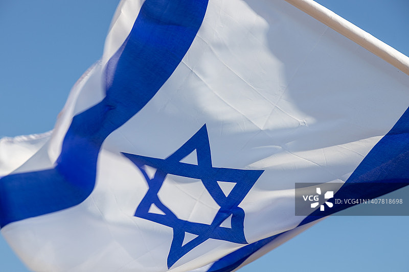 以色列国旗特写图片素材