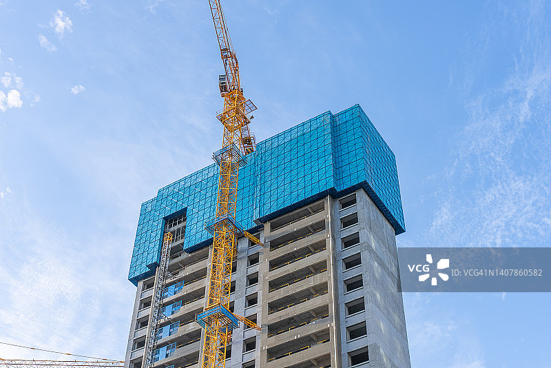 在建住宅楼图片素材