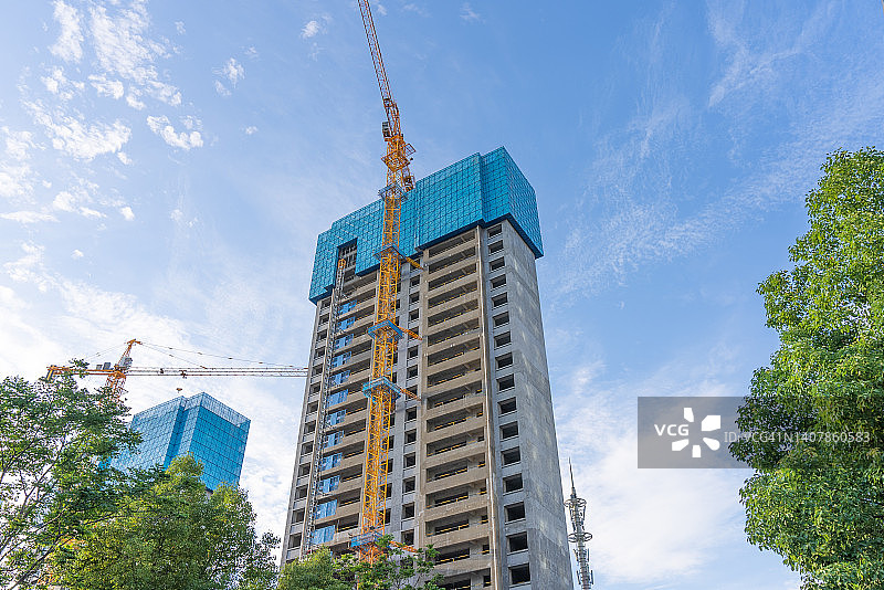 在建住宅楼图片素材