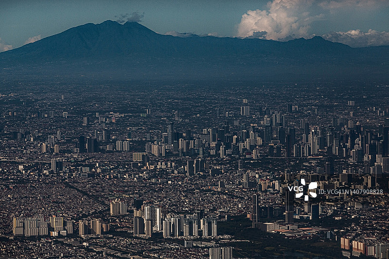 雅加达鸟瞰图图片素材