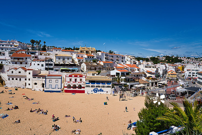 葡萄牙拉戈阿卡武埃鲁海滩图片素材