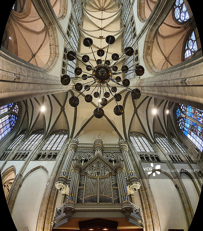 乌得勒支多姆教堂内部图片素材