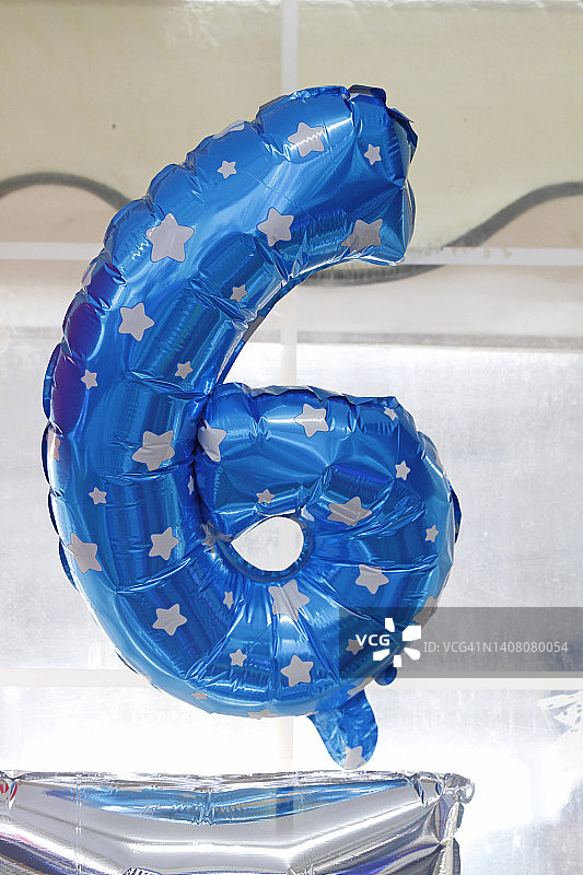 数字6气球图片素材