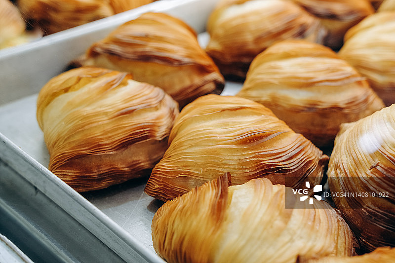 典型的意大利那不勒斯酥皮点心图片素材