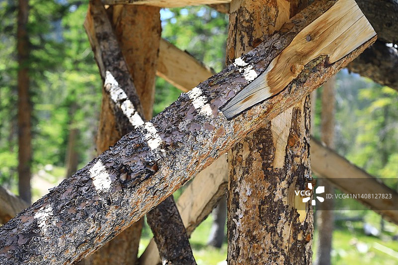 原木结构图片素材