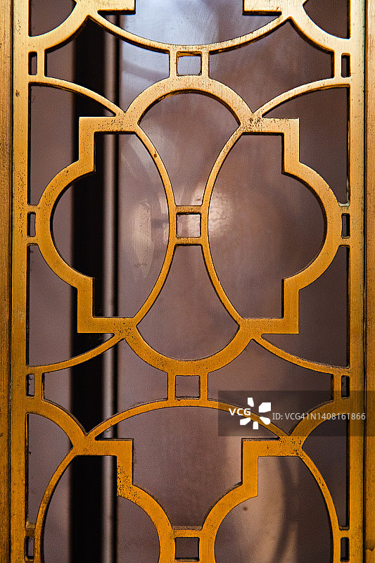 纽约中央车站装饰艺术金属细节图片素材