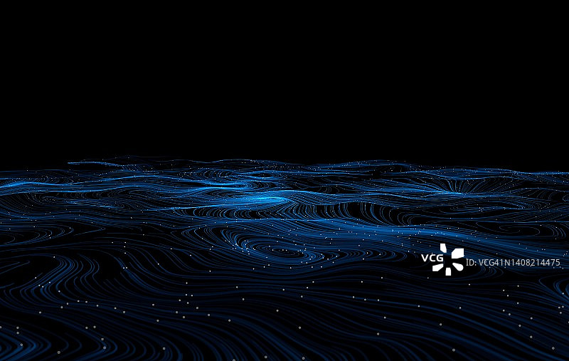 蓝色科技背景图片素材