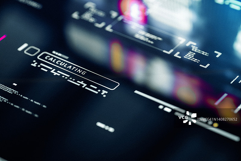 研究数据界面，现代实验室信息屏幕图片素材