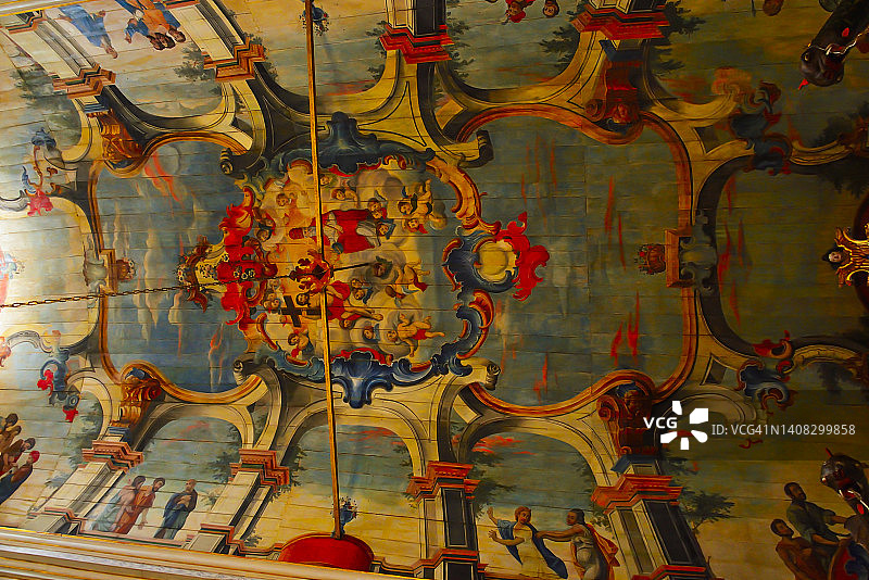 巴西米纳斯吉拉斯州孔孔哈斯市的巴西殖民时期建筑古城，博姆·热苏斯·德·马托西纽什避难所图片素材