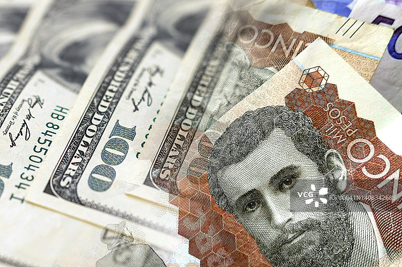 美元和哥伦比亚比索图片素材