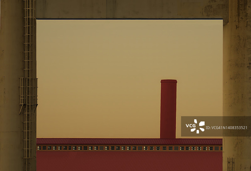 日落广场图片素材