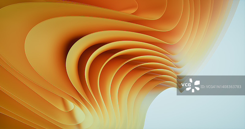 3D渲染抽象波浪图案图片素材