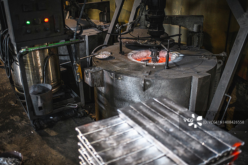 金属铸件和铸造工业厂房图片素材