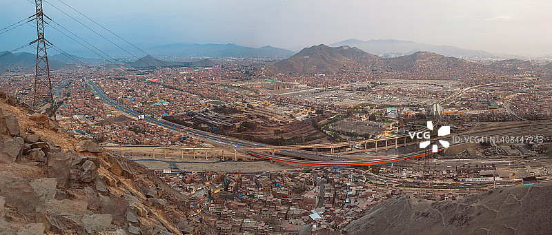 利马市东侧全景图片素材