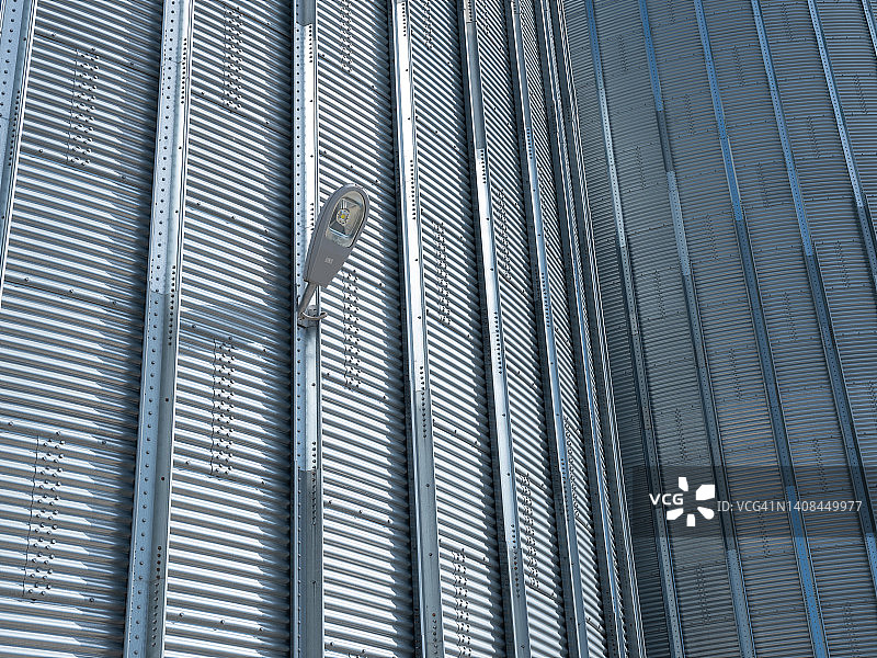 巨大的农业粮仓特写，农业和全球业务图片素材