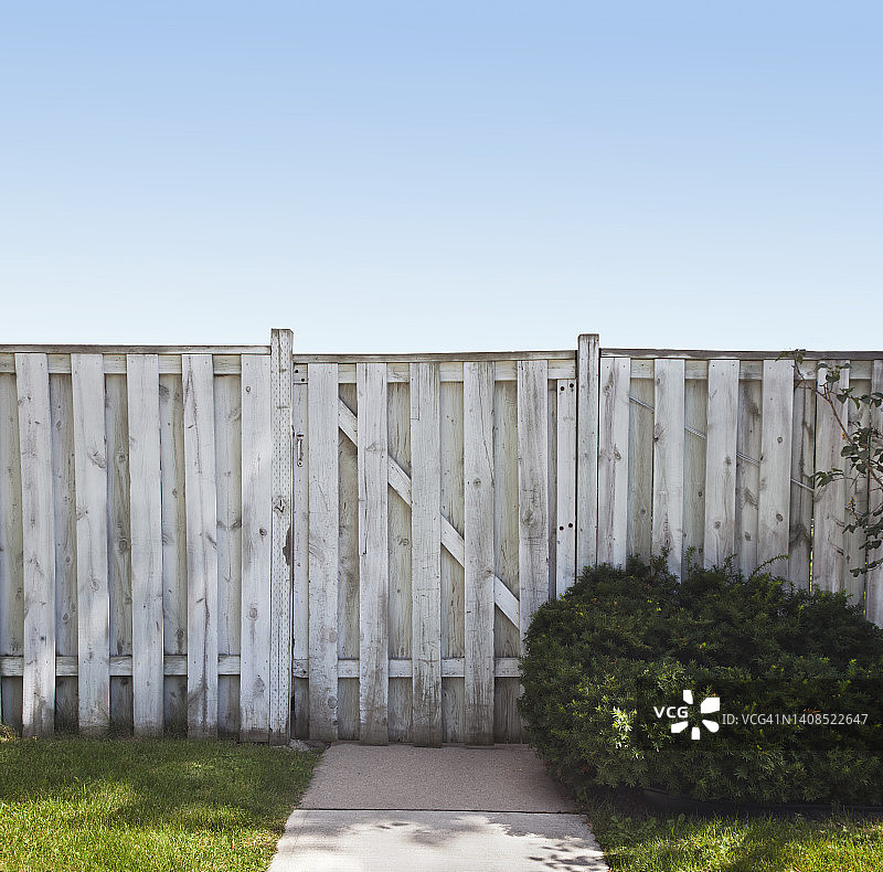 白色栅栏图片素材