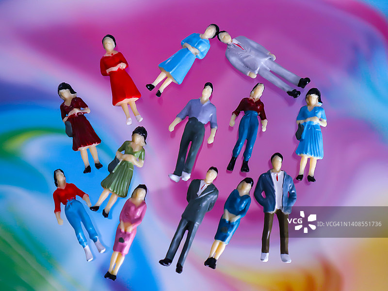 混乱中的人们图片素材