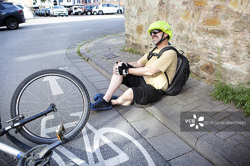 自行车事故图片素材