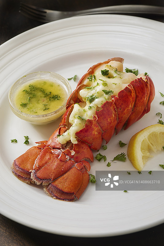 清蒸龙虾尾图片素材