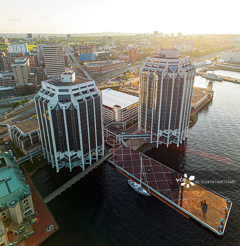 哈利法克斯海滨鸟瞰图片素材