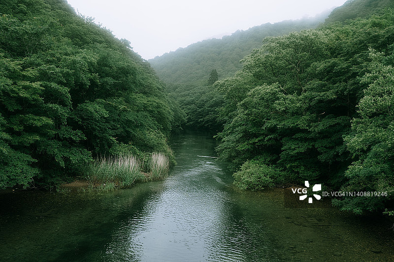 日本青森县奥入濑川图片素材