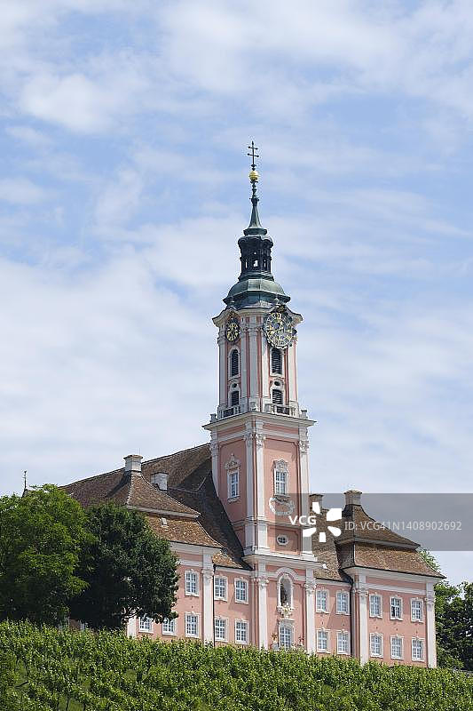 德国于尔丁根-米尔霍芬比尔瑙修道院圣玛丽教堂图片素材