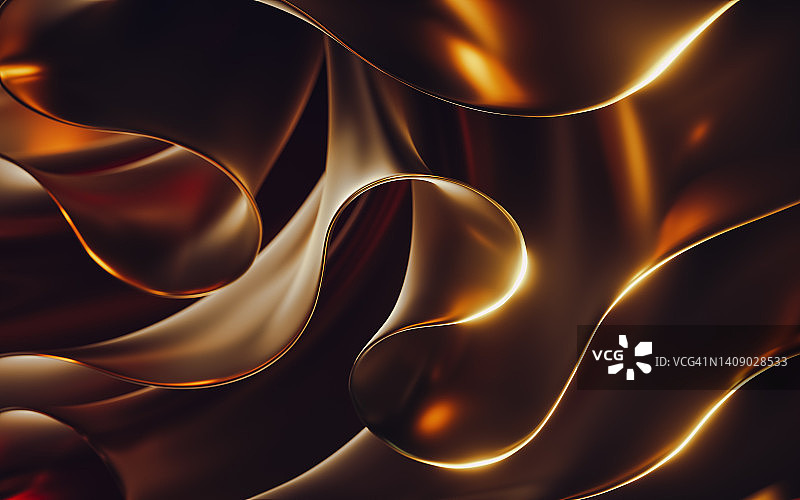 抽象波浪图案3D设计图片素材