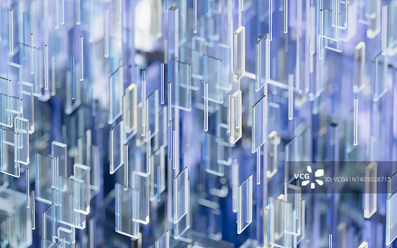 玻璃立方体抽象3D背景图片素材