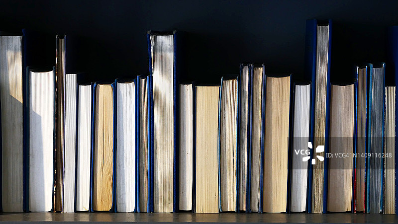 储存在法国巴黎图书馆中的匿名书籍图片素材