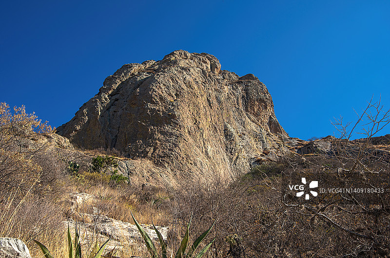 墨西哥克雷塔罗州贝纳尔巨岩图片素材