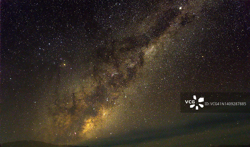 银河、礁湖星云、银心、天蝎座、半人马座图片素材