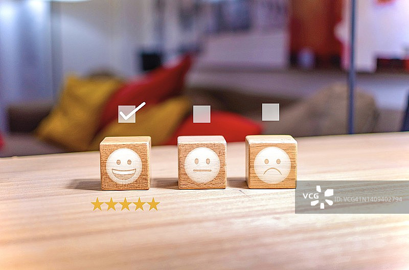 评论，评分满意度概念图片素材