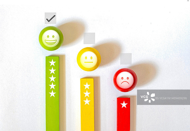 评论，评分满意度概念图片素材