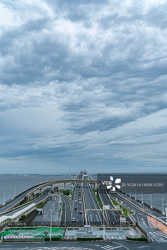 日本千叶海上城市高速公路图片素材