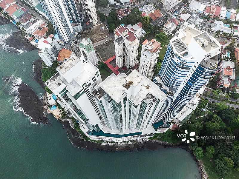 巴拿马城的公寓大楼图片素材