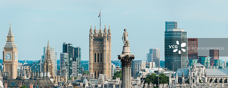 日落时分的伦敦天际线图片素材