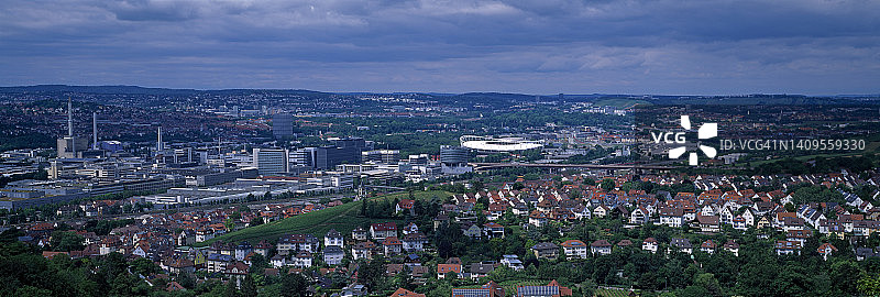 斯图加特城市天际线图片素材