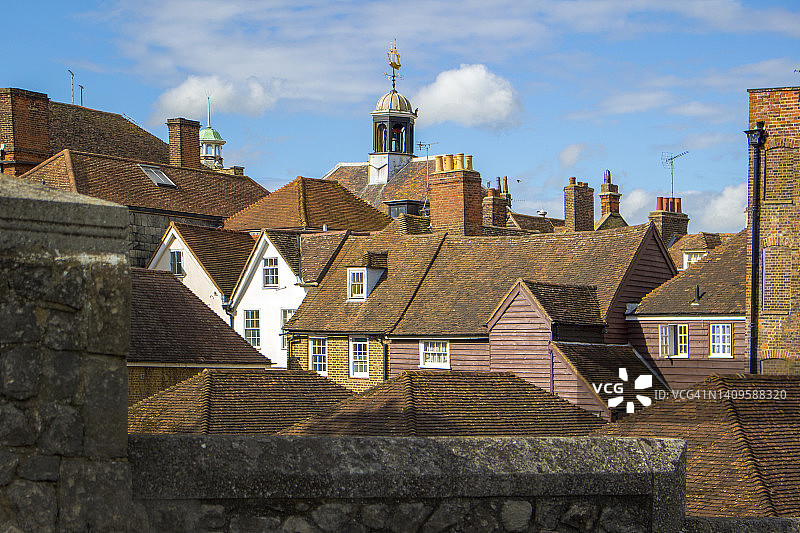 英国肯特郡罗切斯特的屋顶图片素材