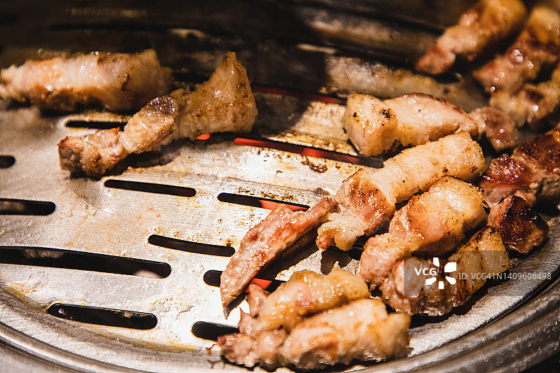 韩式烤五花肉图片素材