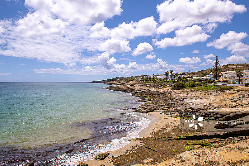 葡萄牙拉各斯卢斯海滩美丽海滩图片素材