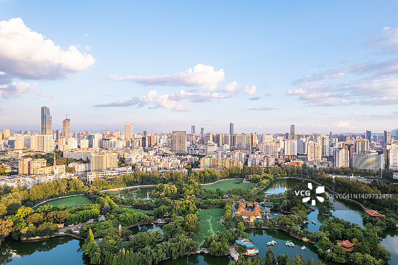 昆明翠湖公园城市风光图片素材