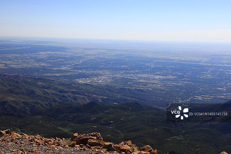 派克峰顶风光图片素材